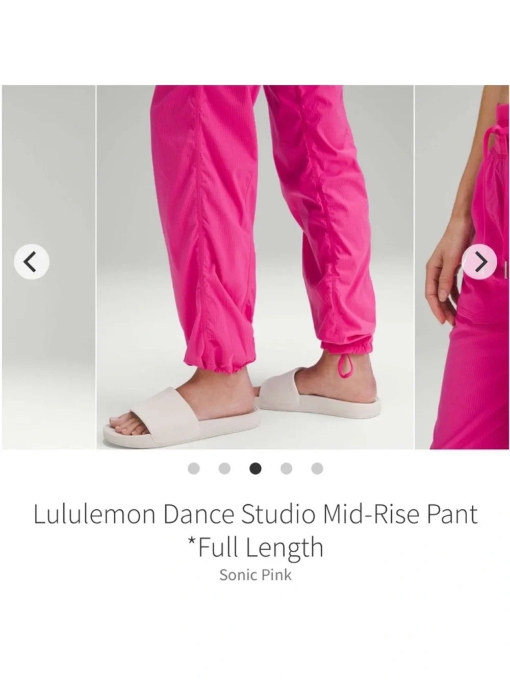 Lululemon Dance Studio Mid Rise Pants Sonic Pink Sz 4